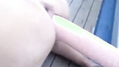 Busty blonde is drilling cunt with a massive dildo in classic video
