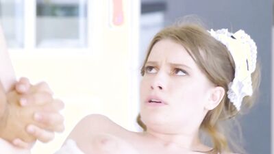 Petite girl Alice Wayne is impaled on that hard pecker