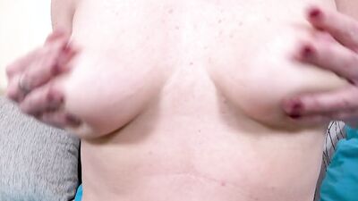 Naughty mature woman Victoria Hope is playing with pussy on the camera