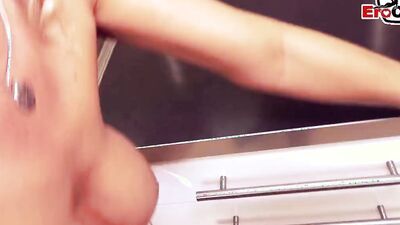 Astonishing blonde MILF handles a cock in POV-style sex video