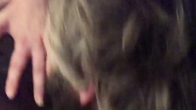 Cock-hungry grandma grabs that hard pecker to suck it off