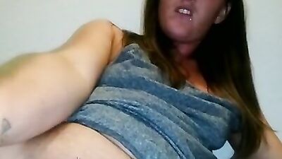 Amateur girl shows her pussy from up close while masturbating