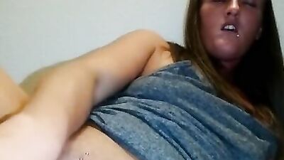 Amateur girl shows her pussy from up close while masturbating