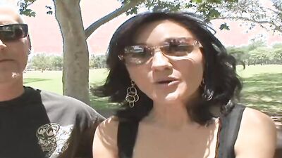 Mature MOM Sami Scott gets a hard pounding in front of her hubby