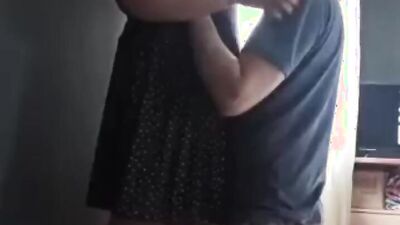 Chubby amateur MILF sucks a dick and gets fucked from behind
