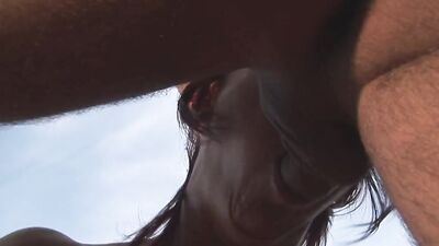Redhead mature gets a deep anal drilling by a young barman
