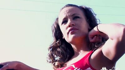 Horny teen Holly Mae Holmes blowing and riding on BBC