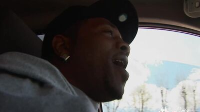 Busty Angelica Sweet blowing and sitting on fat black dick