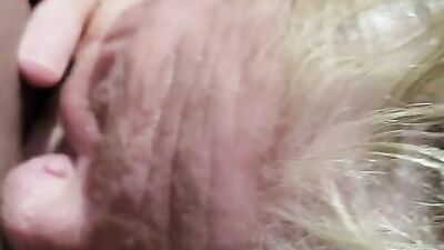 Granny sucksalot of cum from a military man