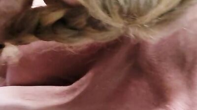 Granny sucksalot of cum from a military man