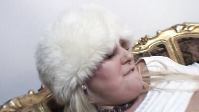 Horny blond slut wants more than one hard cock