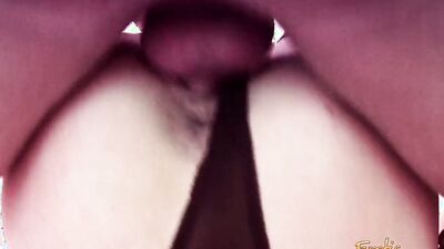 Tied up in a storage room and fucked by three women