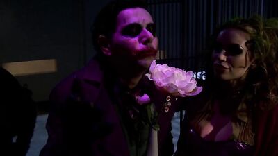 Sexy catwoman sharing a dick with a kinky slut