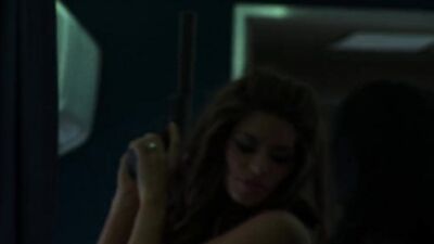 Sexy blond girls fucking while a plane is being hijacked