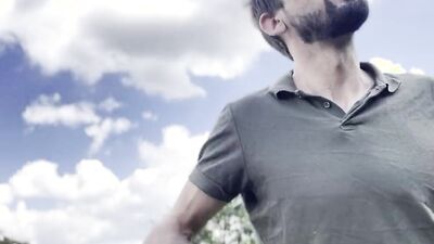 Anal pounding on a walk