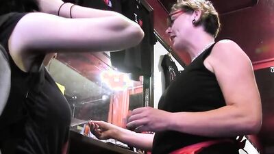 Rough around the edges, lesbians decide it is time to eat each other out