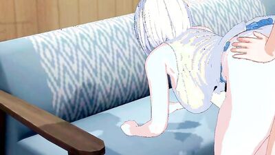 Itsuka Shidou X Tobiichi Origami having sex in hotel longue