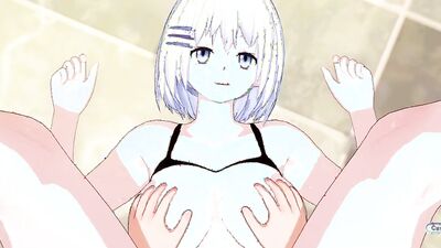 Itsuka Shidou X Tobiichi Origami having sex in hotel longue