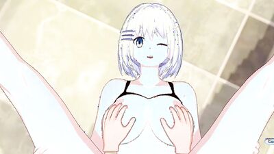 Itsuka Shidou X Tobiichi Origami having sex in hotel longue