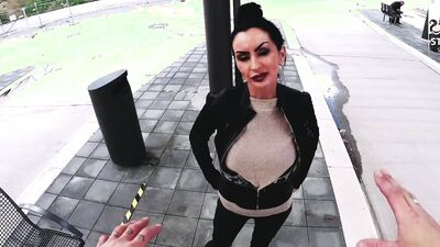 Mature Gothic Sidney Dark enjoys a young rod in her shaven twat! StevenShameDating