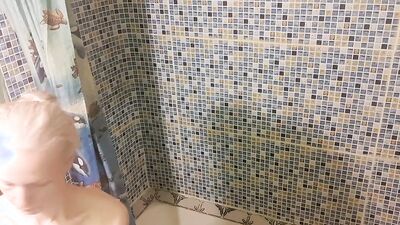 Couple has a sexy session in the shower.