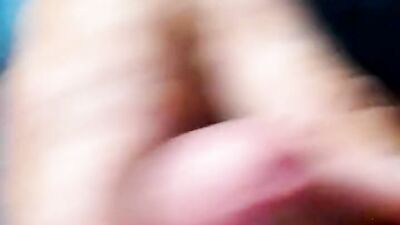 Close-up footage of a dude stroking his tiny pecker