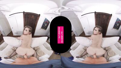 Kagney Linn Karter gets bonked by her boyfriend in a VR