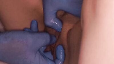 Lovely amateur babe gets her cherry teased in this close-up video