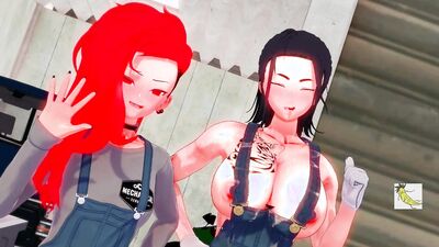 Cock hungey anime chicks are craving for some hard action
