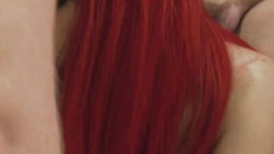 Redheaded babe Silvia Lamberti is getting bonked by a horny fella