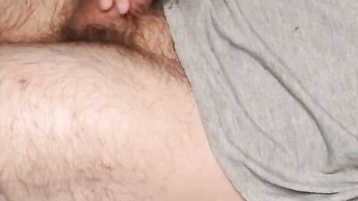Amateur mature plays with dude's cock in this close-up video