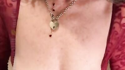 Close-up homemade video of mature sucking teen's hard dong
