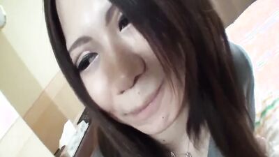 Amateur Asian chick is sucking stranger's willy and gets screwed