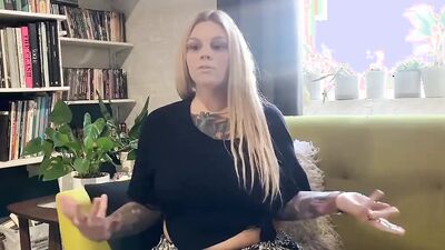Naughty Tattooed babe is craving for some action in this scene