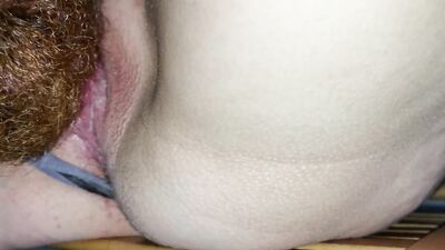 Bearded dude licks some puss in this homemade close-up video
