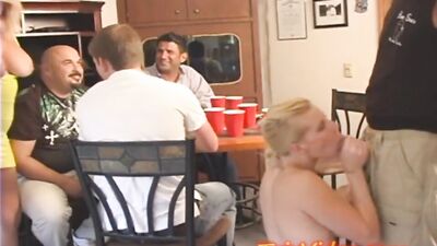 Dallas Diamondz and her girlfriend are sharing cocks in gangbang