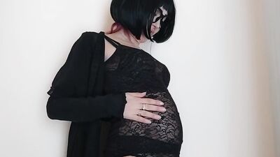 Lavinia Della Love plays with her boobs in front of the cam