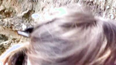Foxy girl is fucked in the woods by her kinky boyfriend