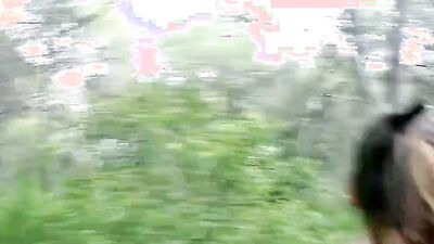 Foxy girl is fucked in the woods by her kinky boyfriend