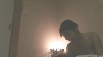 Asian MILF and her stepson are being dirty in this homemade video
