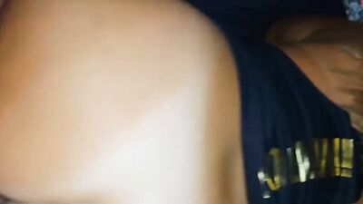 Chubby girl strokes a big cock and fucks in a POV video