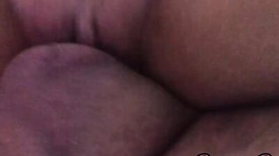 Close-up video shows chubby MILF getting a hard cock