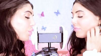 Lovely Angelique is having fun in this hot ASMR performance