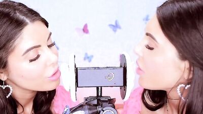 Lovely Angelique is having fun in this hot ASMR performance