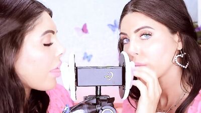 Lovely Angelique is having fun in this hot ASMR performance