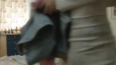 Round ass blonde chick is getting fucked in the bedroom by her boyfriend