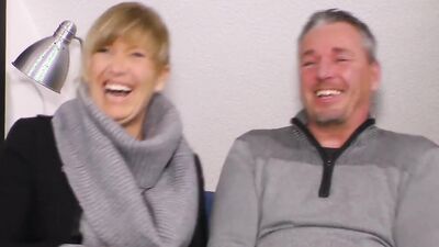 Mature woman Annette Liselotte sucks that cock after riding it