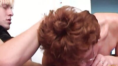 Milf playing with a big throbbing cock
