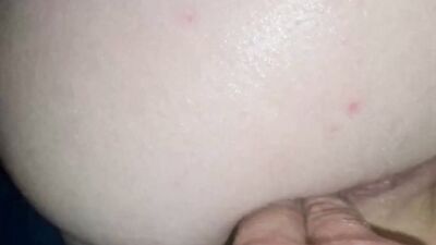 Amateur sexy milf fucking her pussy with a huge dildo but licking his ass is what makes her horny