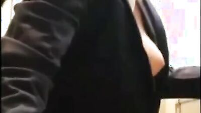 kinky amateur stewardess playing with her tight pussy and having multiple orgasm